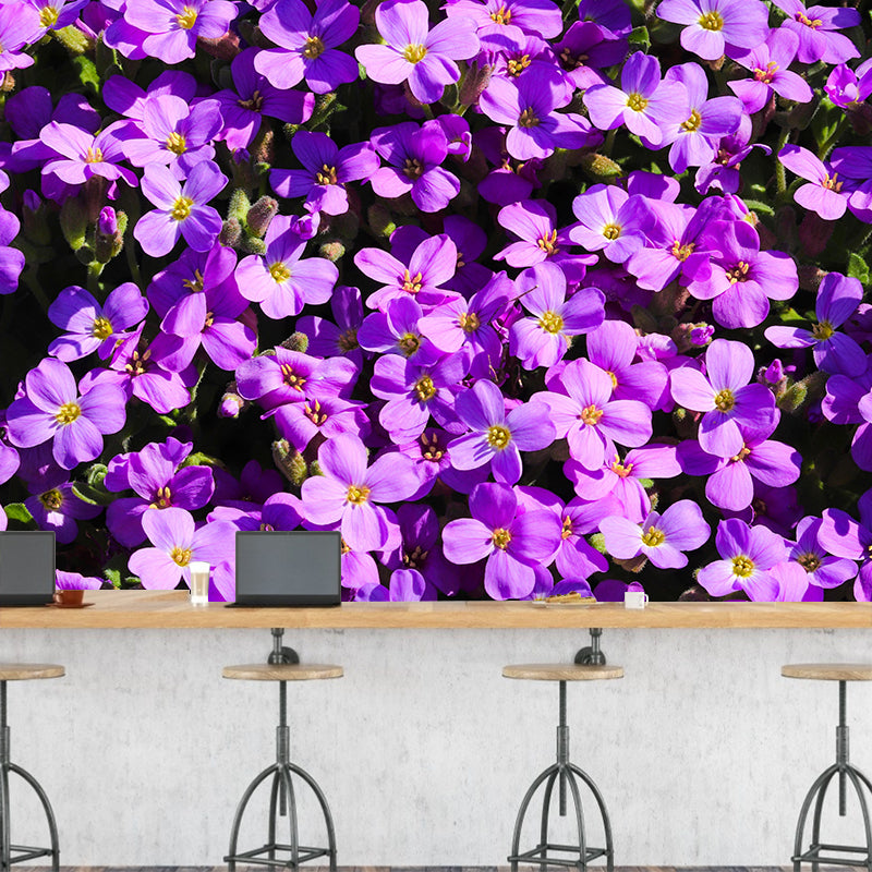 Beautiful Sea of Flowers Wall Mural Decal Colorful Mural Wallpaper for Girl Bedroom