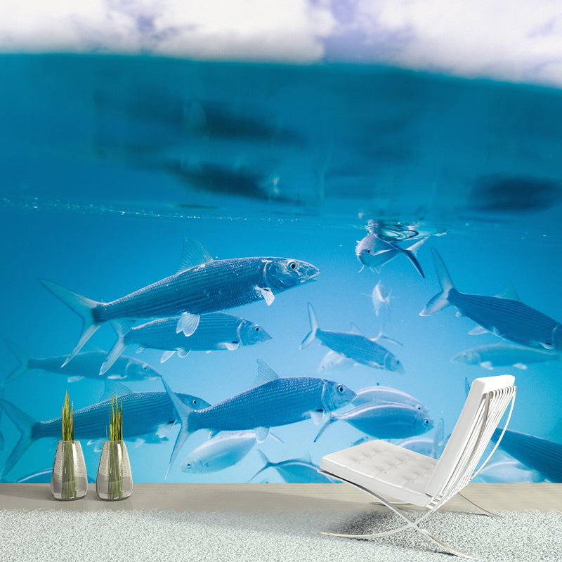 Sea Creatures Wall Murals Water Resistant Contemporary Wall Art for Bedroom