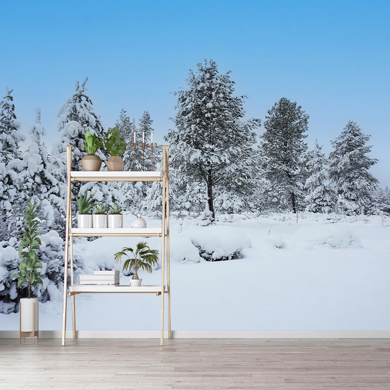 Forest Tree Contemporary Mural Decal Sitting Room Water Resistant Wall Decor