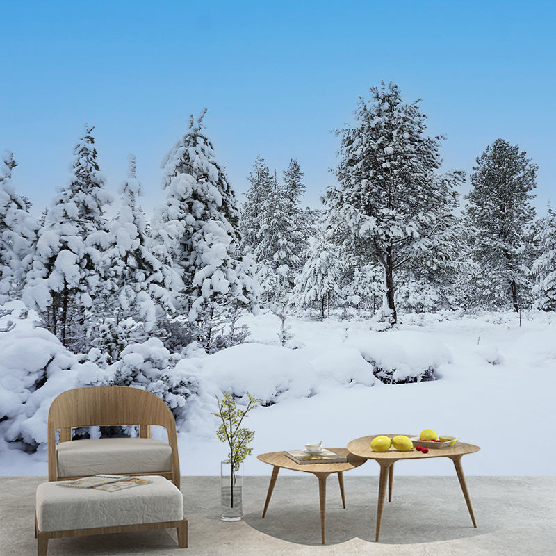 Forest Tree Contemporary Mural Decal Sitting Room Water Resistant Wall Decor