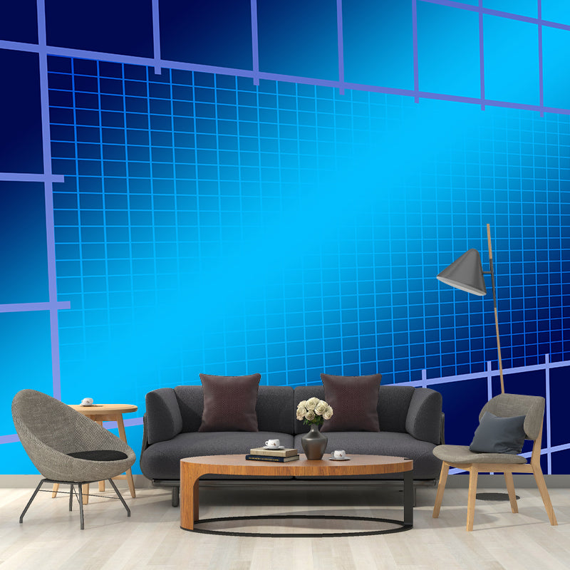 Geometric Style Illustration Murals Wall for Reading Room, Moisture Resistant