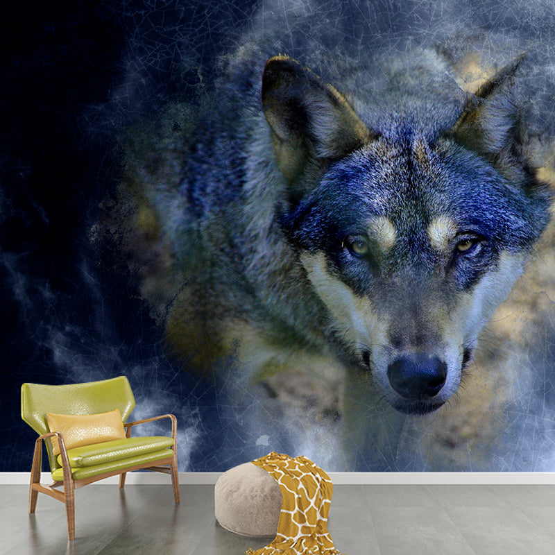 Contemporary Style Animal Illustration Wall Murals for Living Room, Water Resistant