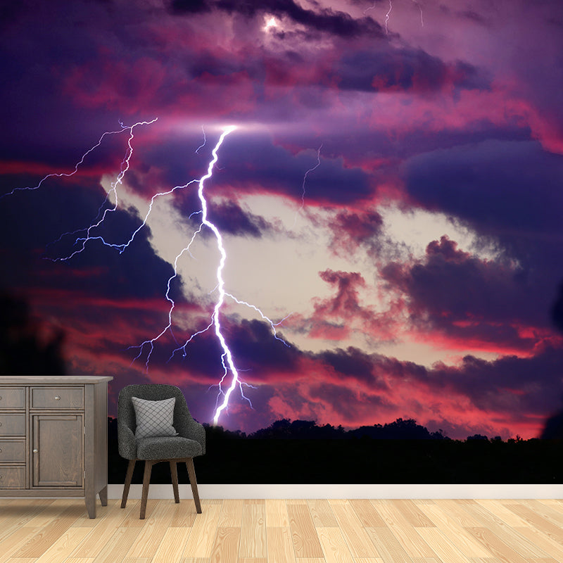 Sky Mural Wallpaper Moisture Resistant Wall Art for Guest Room Decor, Waterproofing