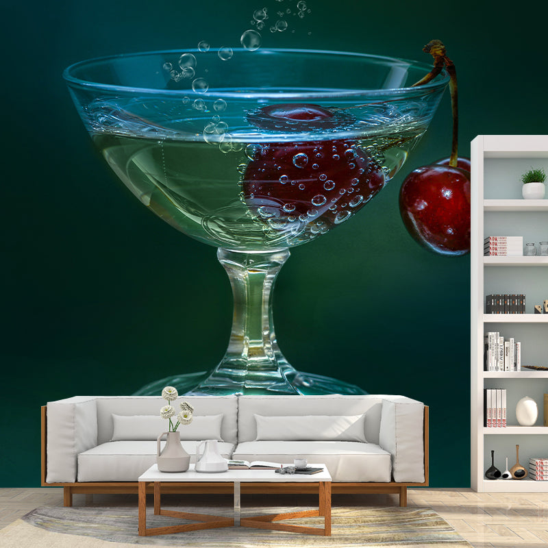 Photography Wine Mural Decal Stain Resistant Bar Shop Wall Covering, Personalised Size