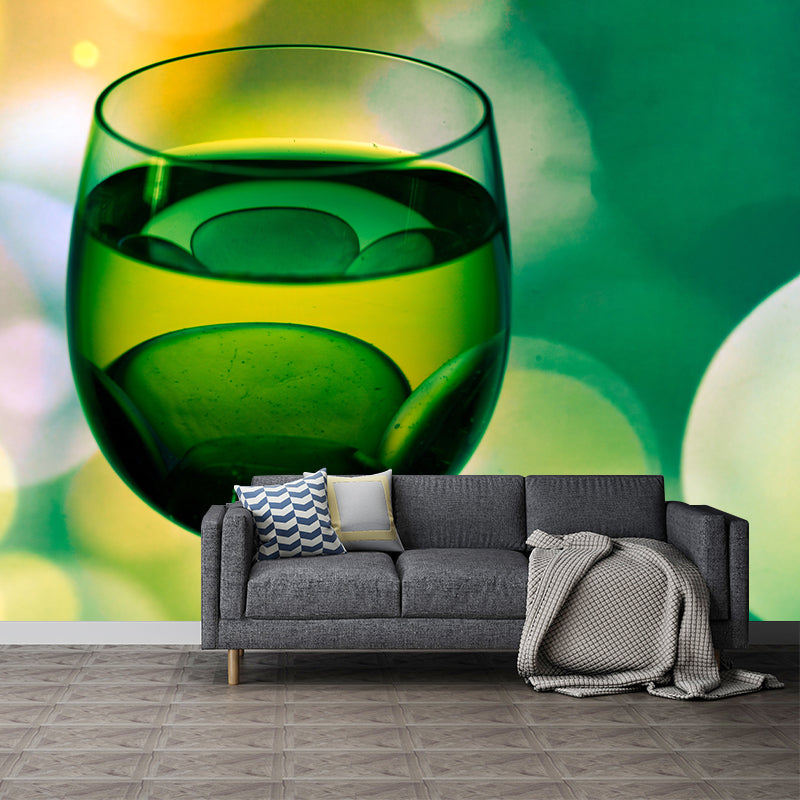 Photography Wine Mural Decal Stain Resistant Bar Shop Wall Covering, Personalised Size