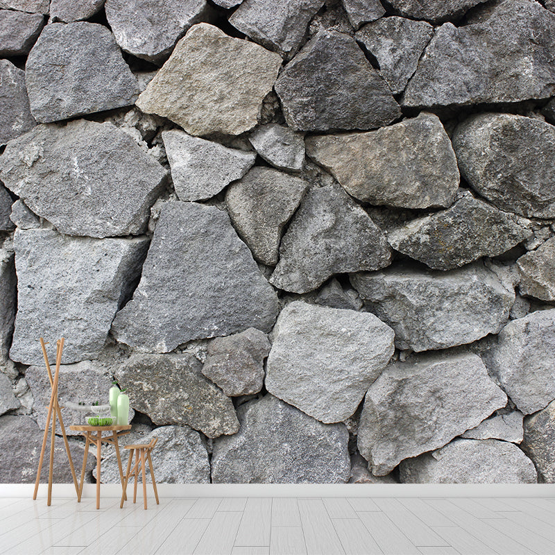 Industrial Style Brick Wall Mural Wallpaper Mildew Resistant Sitting Room Wall Decor