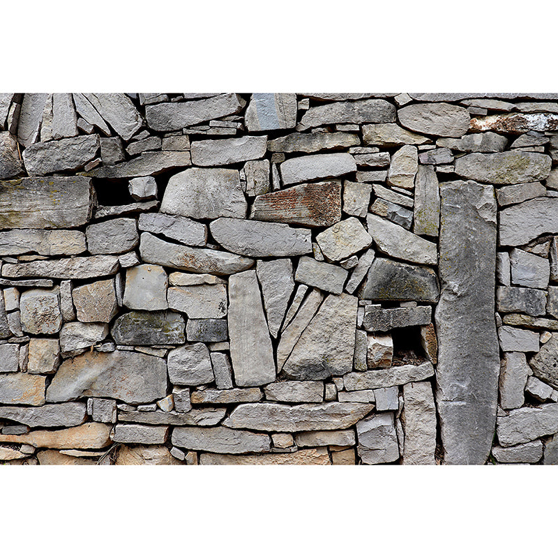 Industrial Style Brick Wall Mural Wallpaper Mildew Resistant Sitting Room Wall Decor