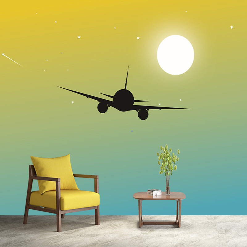 Modern Transportation Wall Murals Modern Style Moisture Resistant Wall Covering