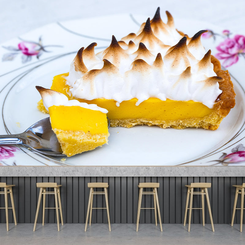 Delicious Meringue Wall Decor Mural Decorative Moisture Resistant for Cake Shop