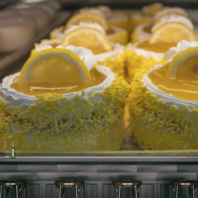 Delicious Meringue Wall Decor Mural Decorative Moisture Resistant for Cake Shop