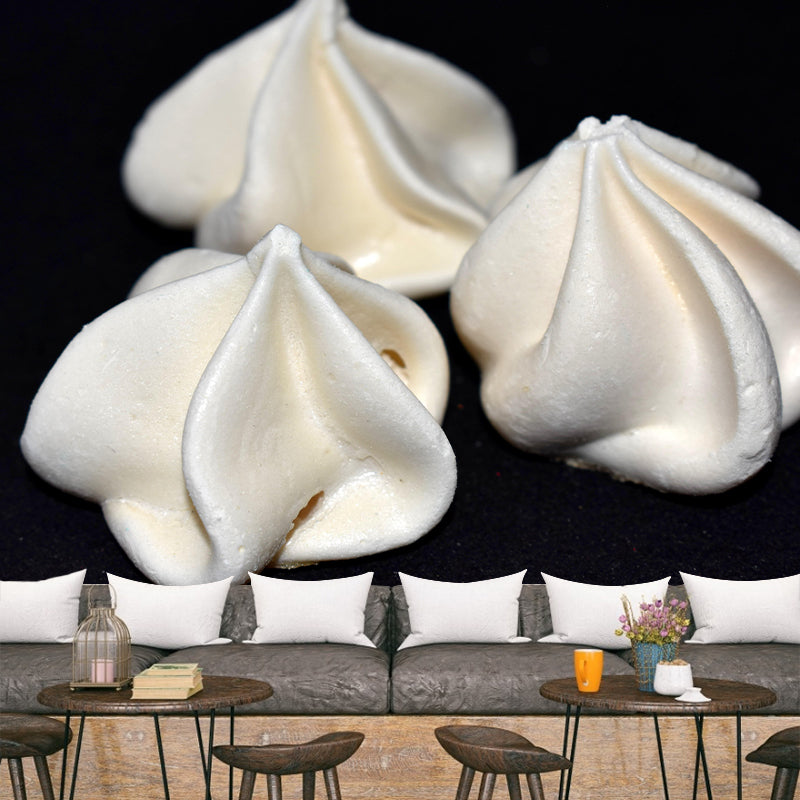 Contemporary Meringue Wall Mural Environment Friendly Wallpaper for Cake Shop