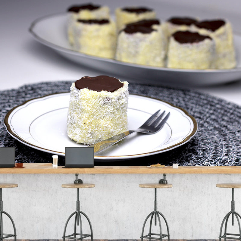 Contemporary Style Cake Wall Decor Mural Moisture Resistant for Cake Shop