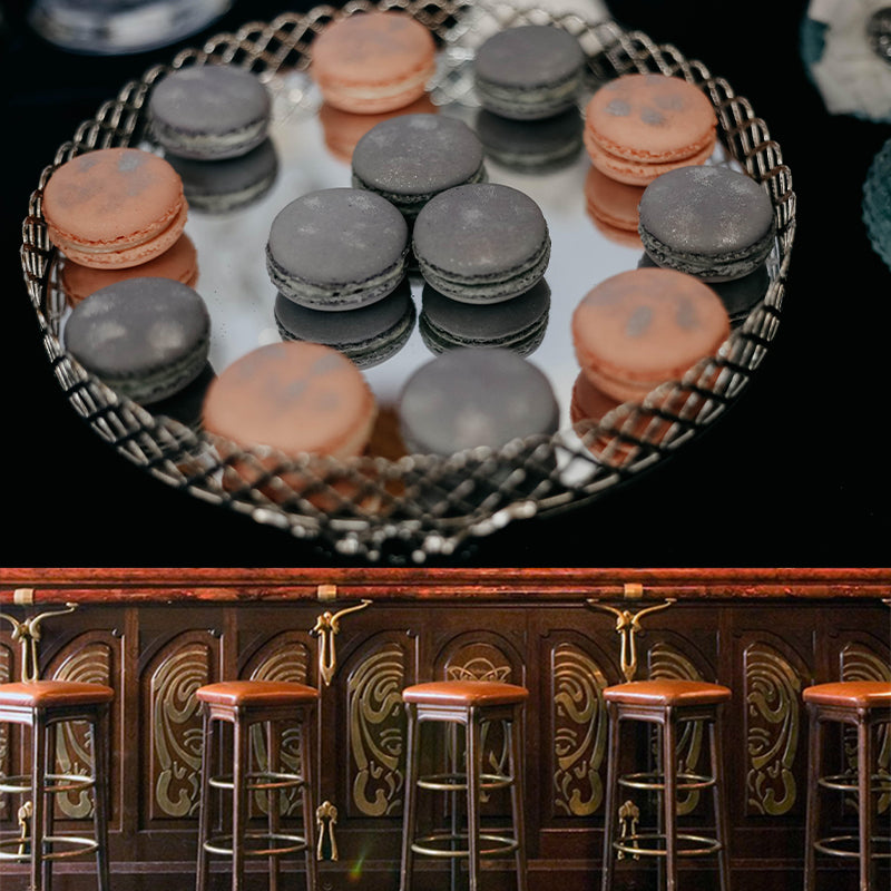 Contemporary Macaron Wall Mural Environment Friendly Wallpaper for Cake Shop