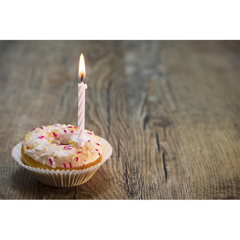 Contemporary Donut Wall Mural Environment Friendly Wallpaper for Cake Shop