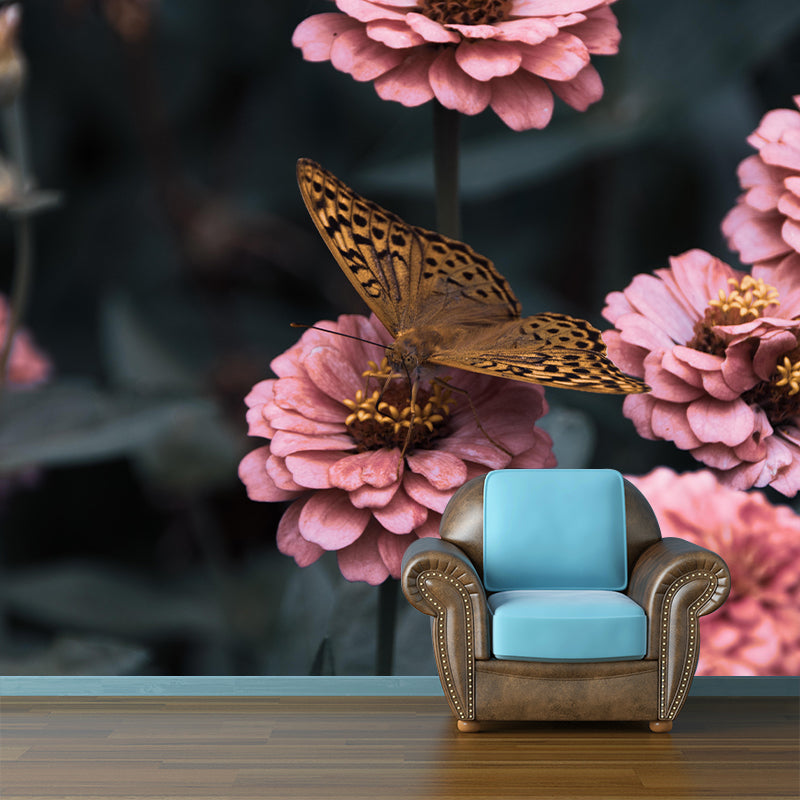 Customized Butterfly Wall Mural Wallpaper Horizontal Photography for Bedroom