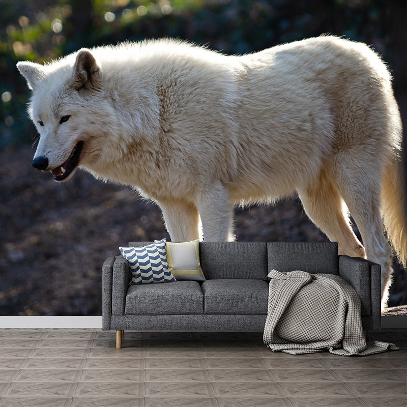 Wolf Animal Mural Wallpaper for Living Room Bedroom, Custom Size Available