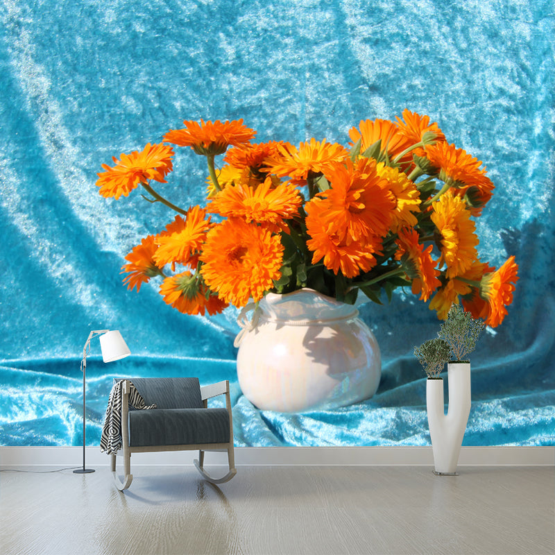 Beautiful Flower Mural Wallpaper for Home Decoration, Personalized Size