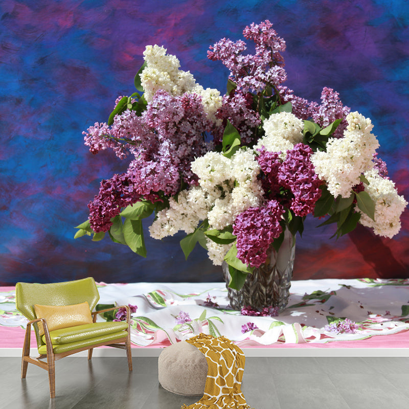 Beautiful Flower Mural Wallpaper for Home Decoration, Personalized Size