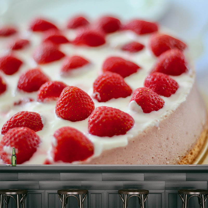 Commercial Cake Shop Mural Wallpaper Sweet Cake Wall Decor, Personalized Size