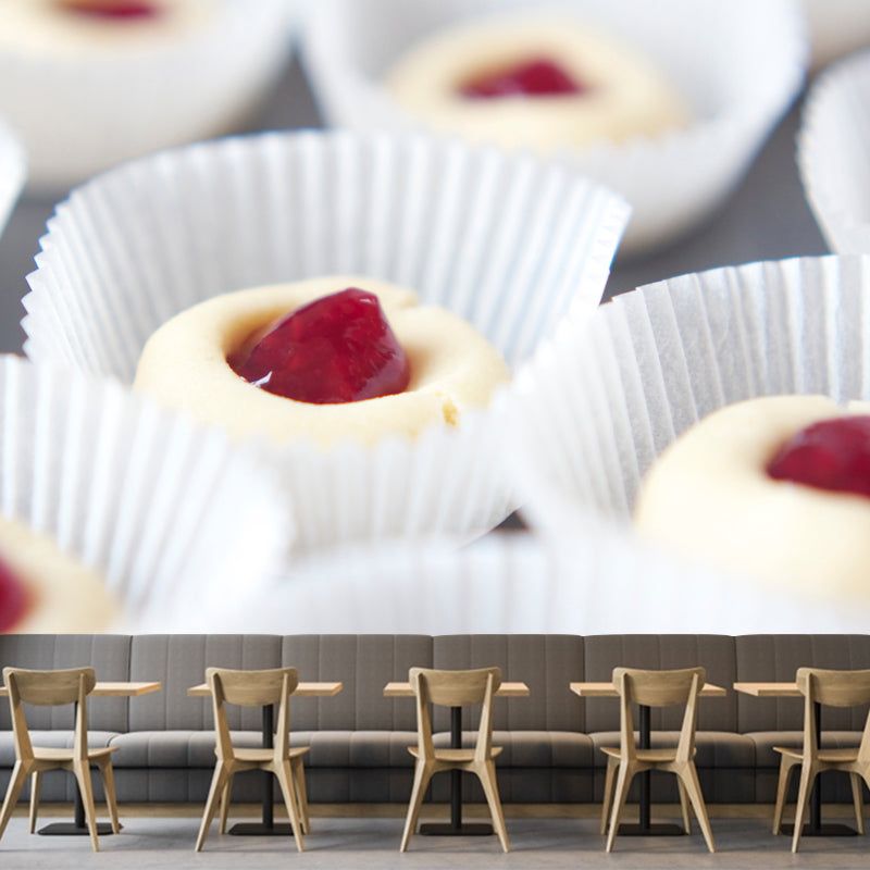 Commercial Cake Shop Mural Wallpaper Sweet Cake Wall Decor, Personalized Size