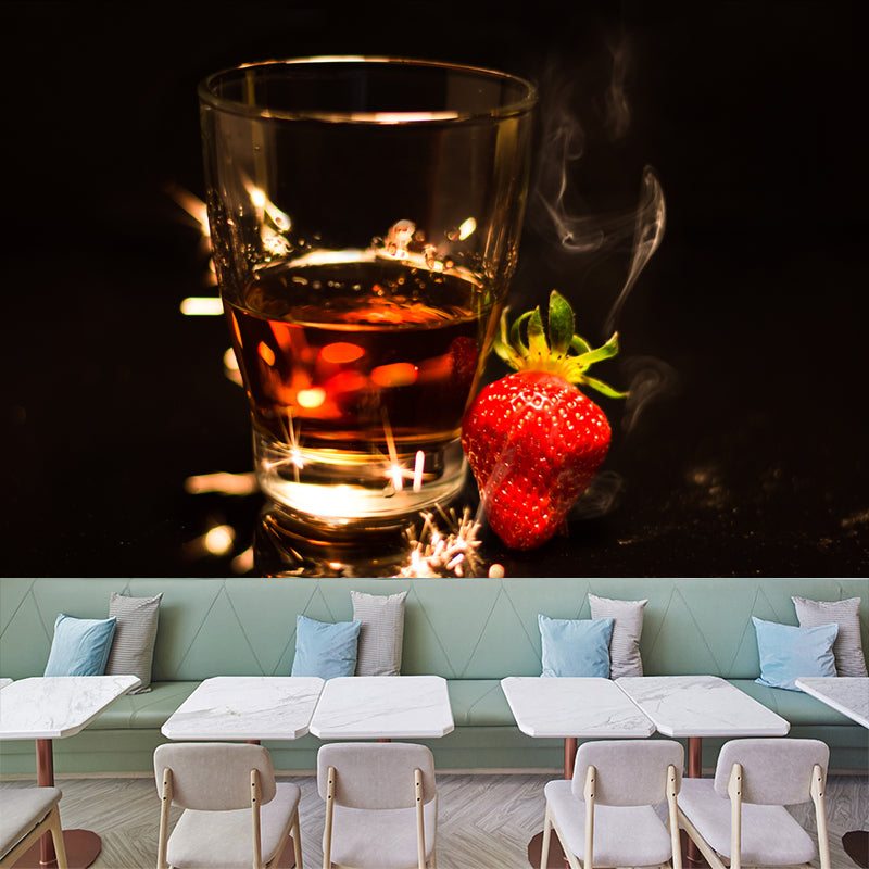 Wine Modern Wall Murals for Pub Water Resistant Wall Decor, Personalized Size