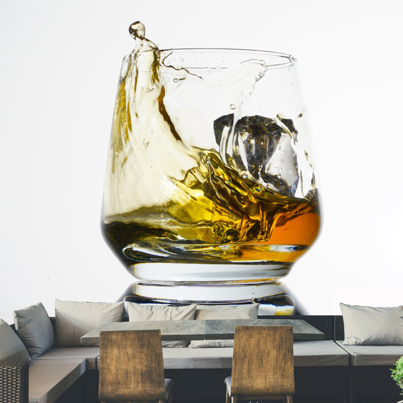 Wine Modern Wall Murals for Pub Water Resistant Wall Decor, Personalized Size