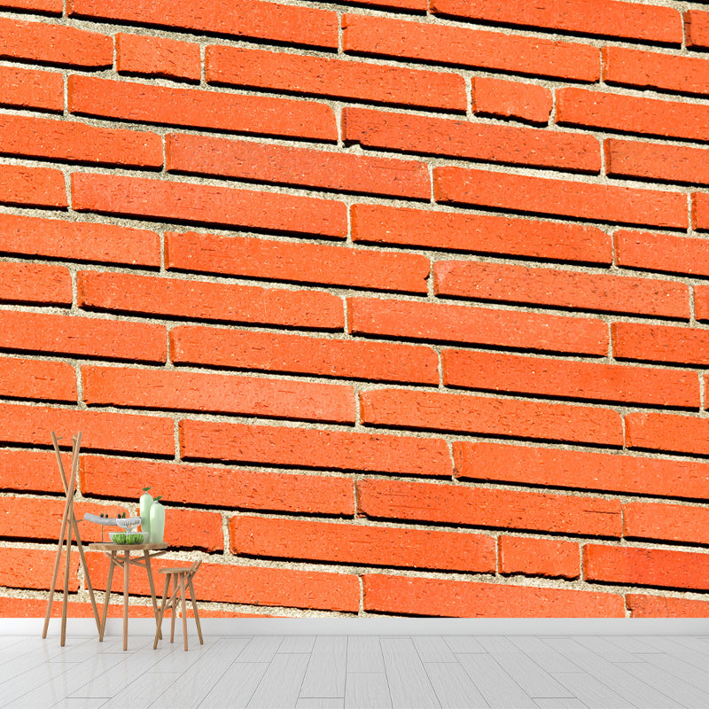 Industrial Style Brick Wall Mural Wallpaper for Theme Restaurant, Personalized Size