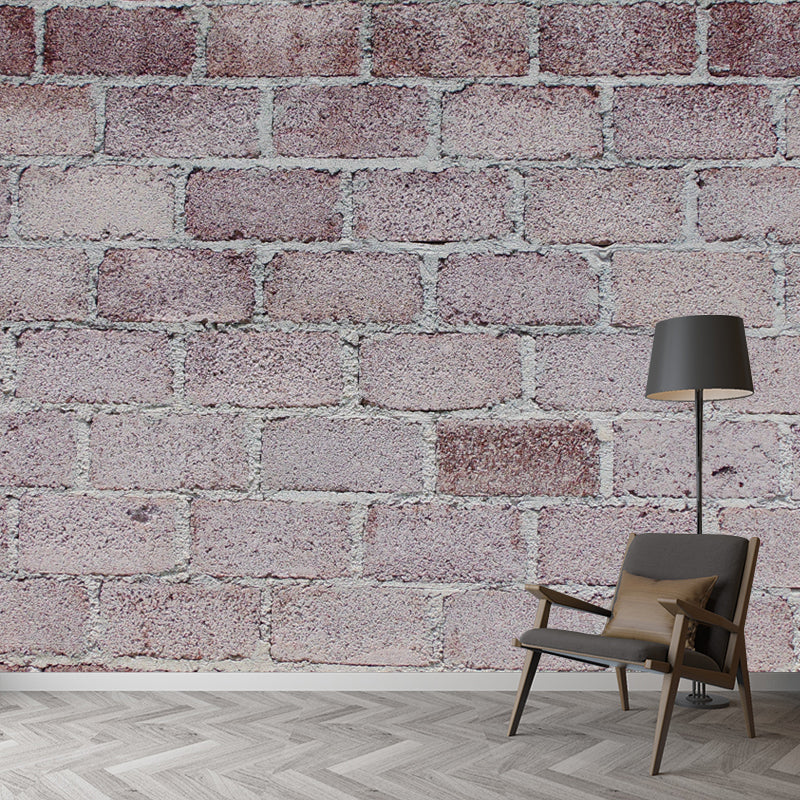 Industrial Style Brick Wall Mural Wallpaper for Theme Restaurant, Personalized Size