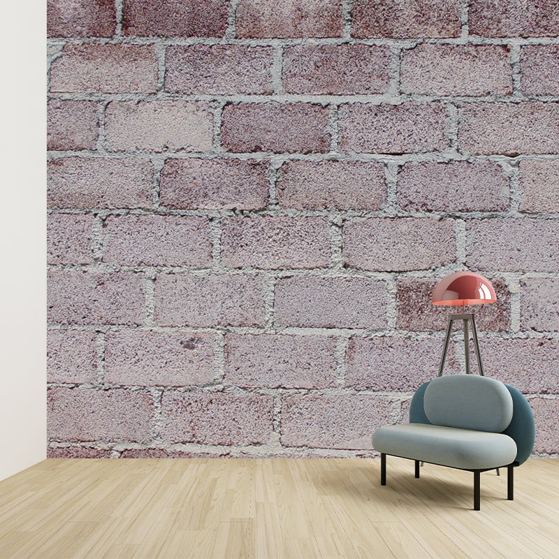 Industrial Style Brick Wall Mural Wallpaper for Theme Restaurant, Personalized Size