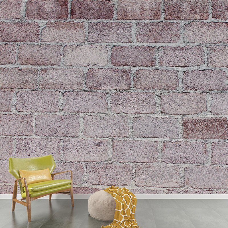 Industrial Style Brick Wall Mural Wallpaper for Theme Restaurant, Personalized Size