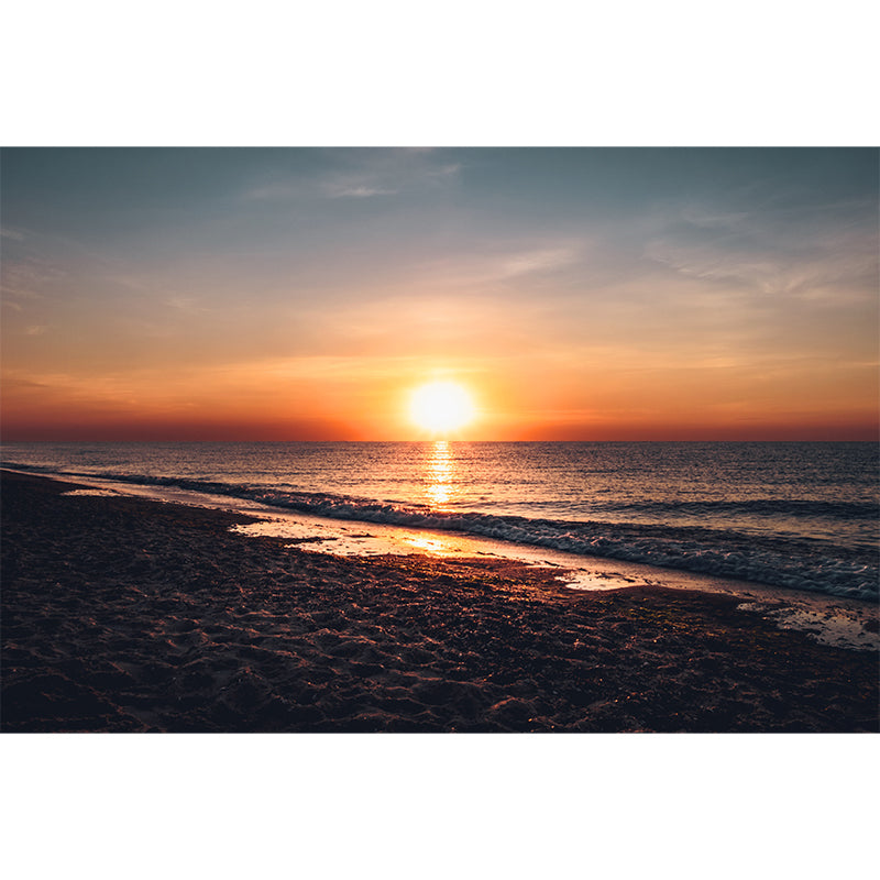 Deep Sea Minimalist Wall Art for Sleeping Room Water Resistant Home Decor