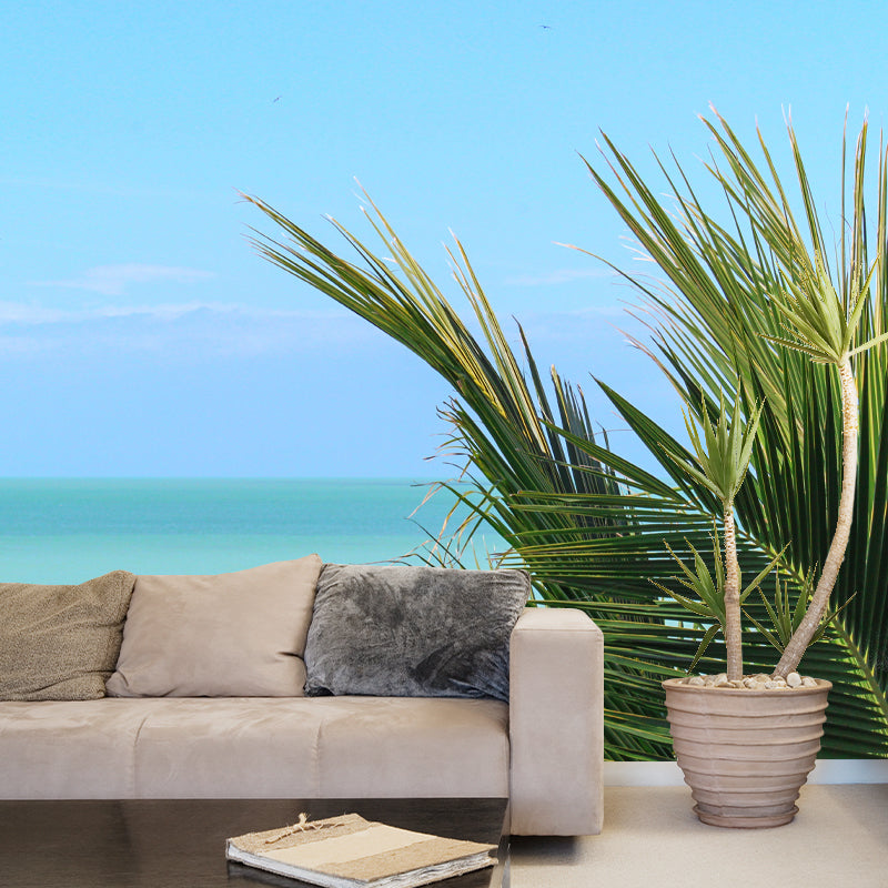 Sandy Beach Personalized Size Minimalist Wall Decor for Sleeping Room, Waterproofing