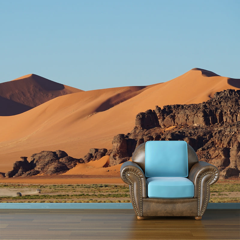 Dry Desert Wall Mural for Living Room Moisture Resistant Wall Decor, Personalized Size