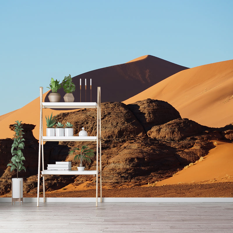 Dry Desert Wall Mural for Living Room Moisture Resistant Wall Decor, Personalized Size