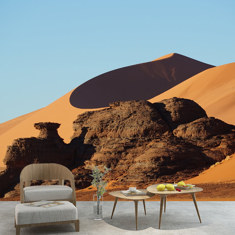 Dry Desert Wall Mural for Living Room Moisture Resistant Wall Decor, Personalized Size
