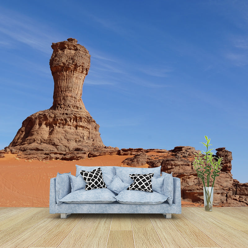 Dry Desert Wall Mural for Living Room Moisture Resistant Wall Decor, Personalized Size