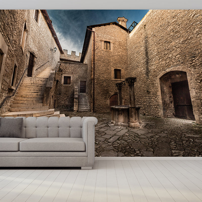 Photography Architecture Mural Wallpaper Stain Resistant for Sleeping Room