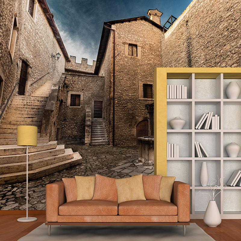 Photography Architecture Mural Wallpaper Stain Resistant for Sleeping Room