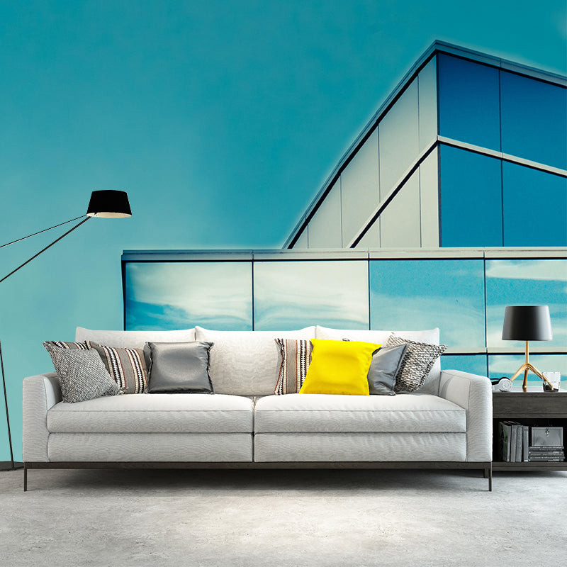 Photography Architecture Mural Wallpaper Stain Resistant for Study Room