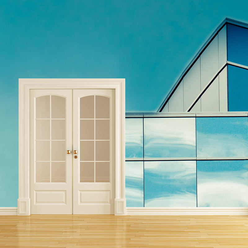 Photography Architecture Mural Wallpaper Stain Resistant for Study Room