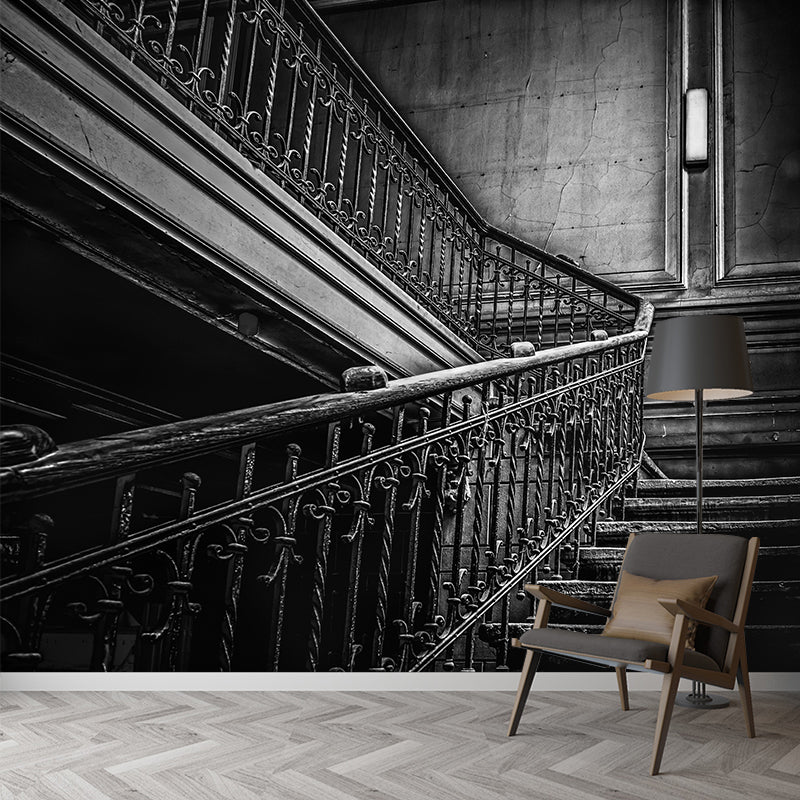 Customized Photography Stairs Building Mural Wallpaper Wall Covering for Bedroom