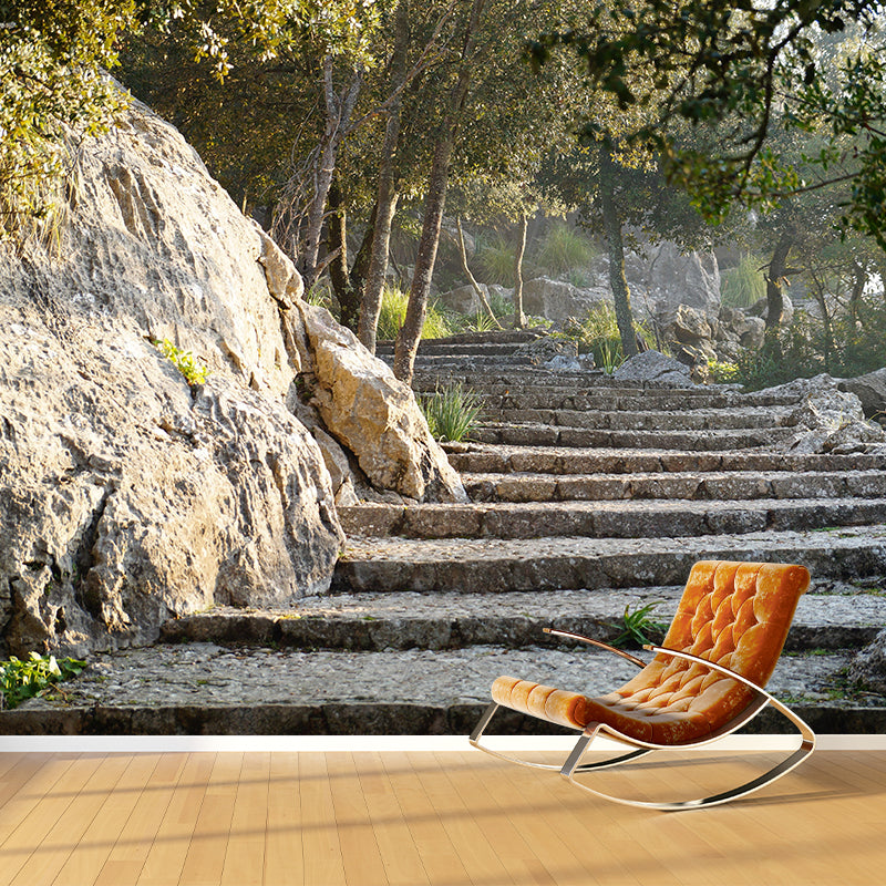 Customized Photography Stairs Building Mural Wallpaper Wall Covering for Bedroom