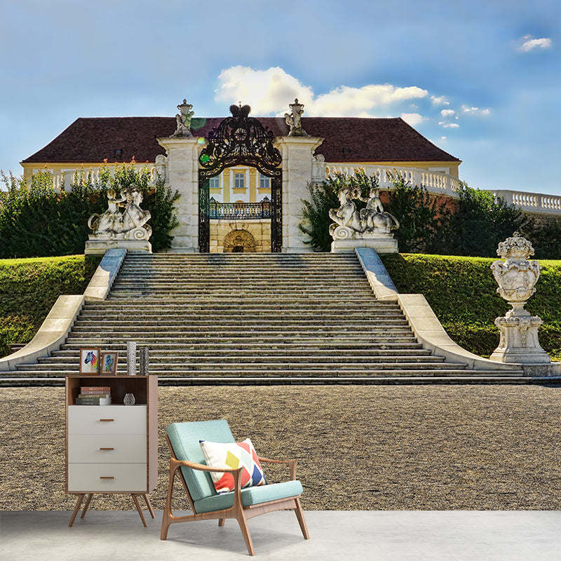 Stairs Architecture Photography Mural Wallpaper Stain Resistant for Room