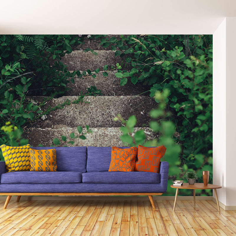Customized Photography Stairs Building Mural Wallpaper Wall Covering for Home Decor