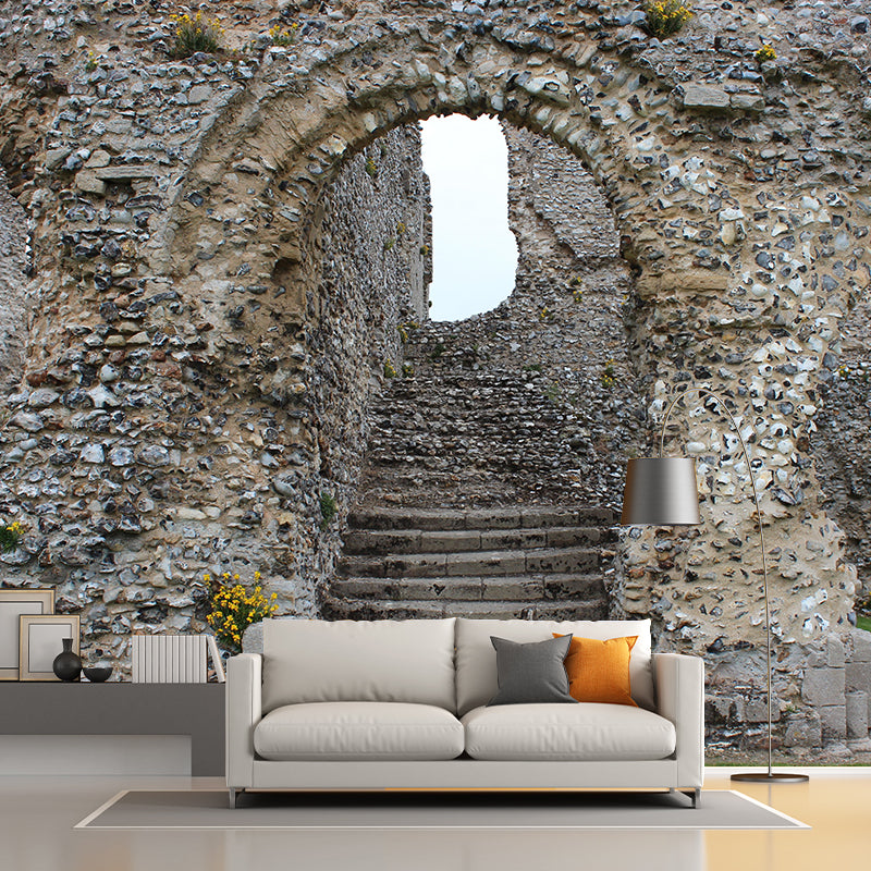 Customized Photography Stairs Building Mural Wallpaper Wall Covering for Home Decor