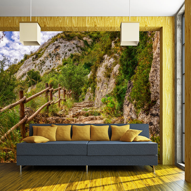 Customized Photography Stairs Building Mural Wallpaper Wall Covering for Home Decor