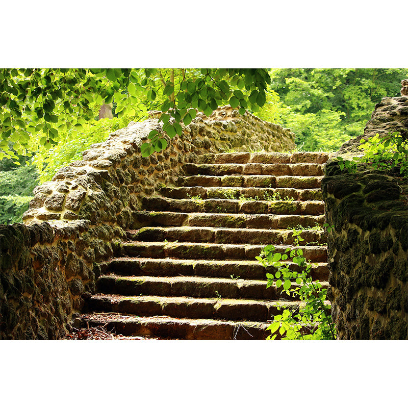 Customized Modern Stairs Building Mural Wallpaper Wall Covering for Living Room