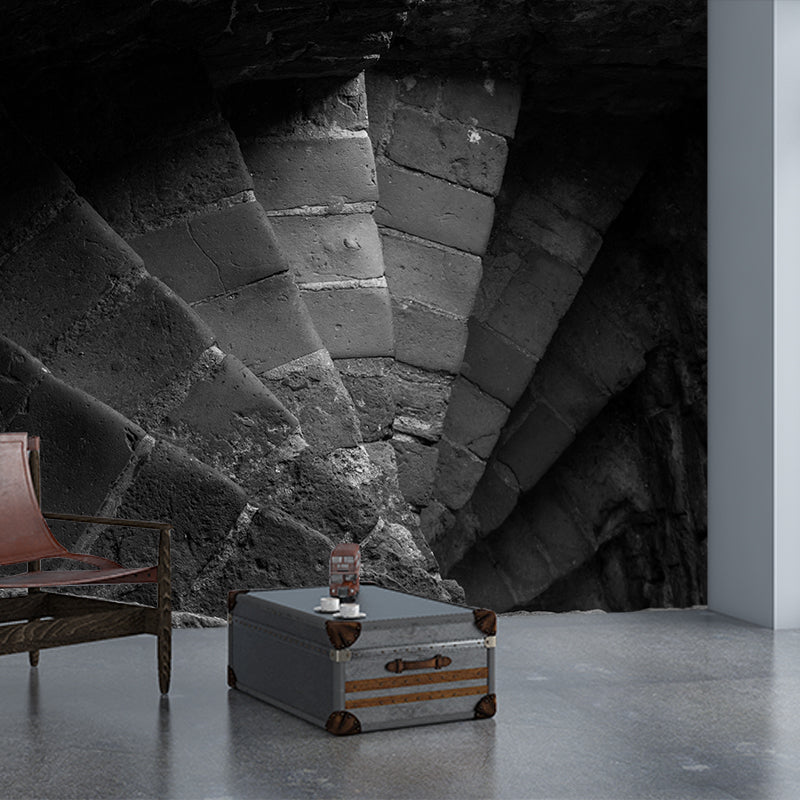 Customized Modern Stairs Building Mural Wallpaper Wall Covering for Sitting Room