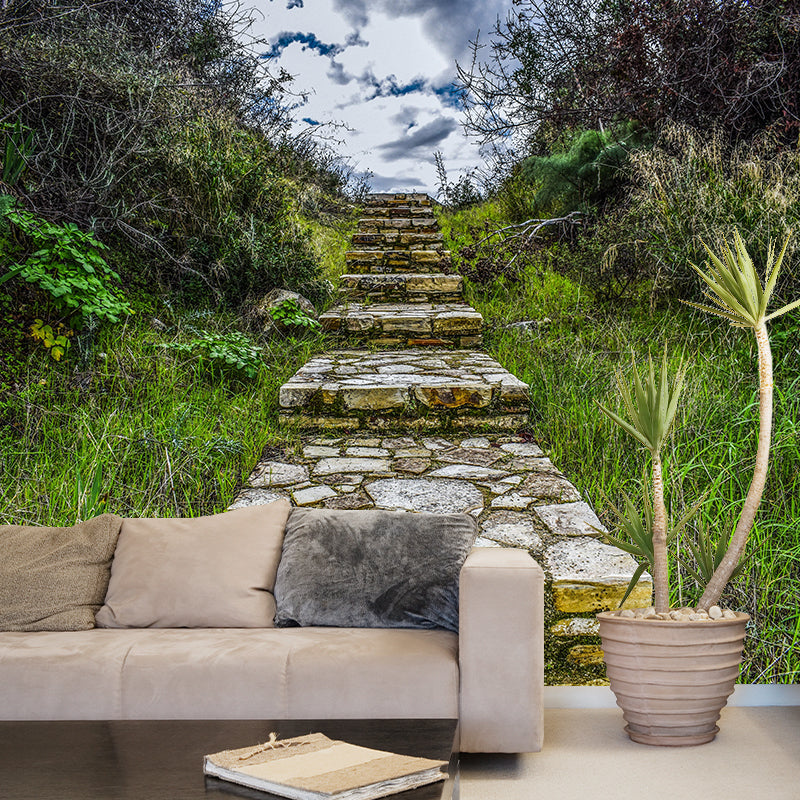 Customized Modern Stairs Building Mural Wallpaper Wall Covering for Wall Decor