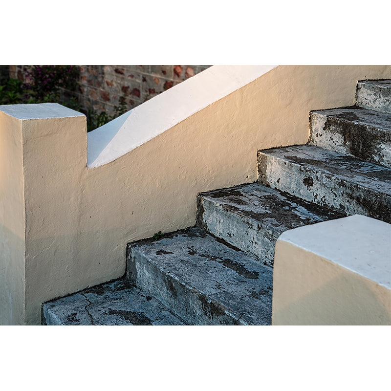 Stain Resistant Stairs Architecture Mural Wallpaper for Living Room